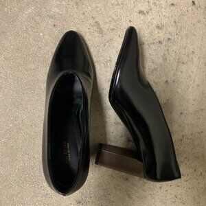 Via Spiga Shoes - 9.5 - 3.5” Block Heel - Brown Black Italian Leather Shootie